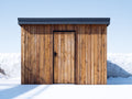 Gartenhäuser Holzhaus 300x250x220 cm - Braun - Modernes Gartenhaus mit Tür