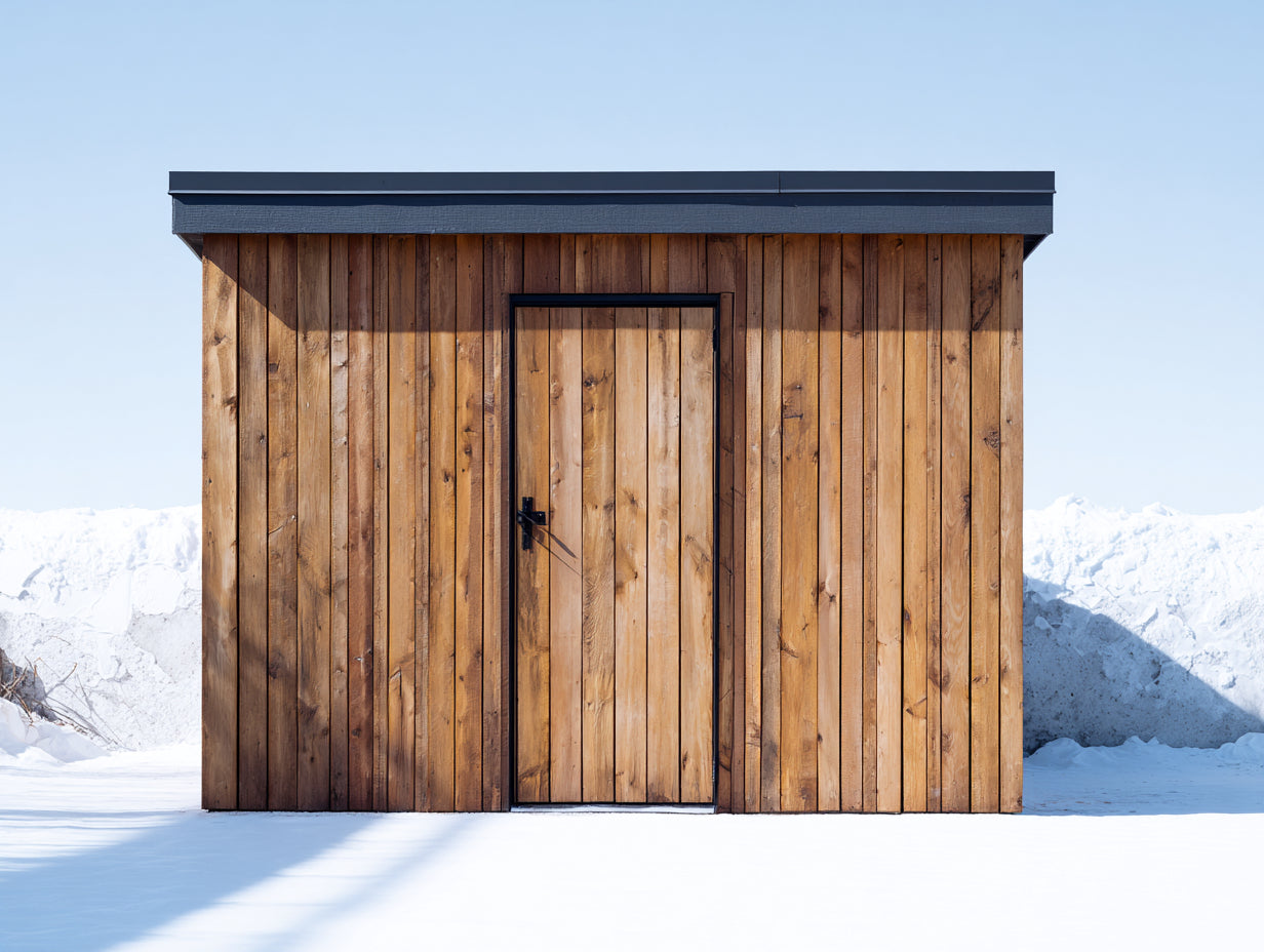 Gartenhäuser Holzhaus 300x250x220 cm - Braun - Modernes Gartenhaus mit Tür